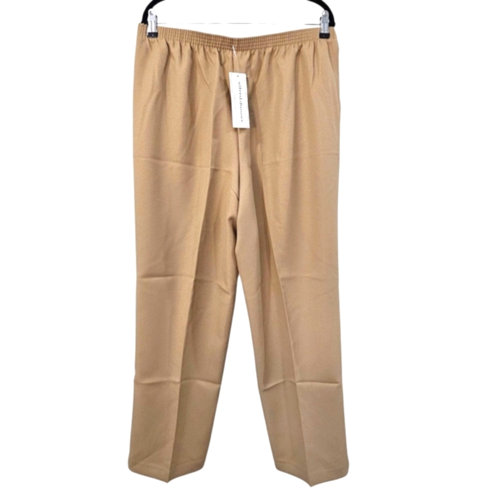 NWT Alfred Dunner Classics Womens Mid Rise Straight Pull-On Pants Size 16 - Picture 7 of 8